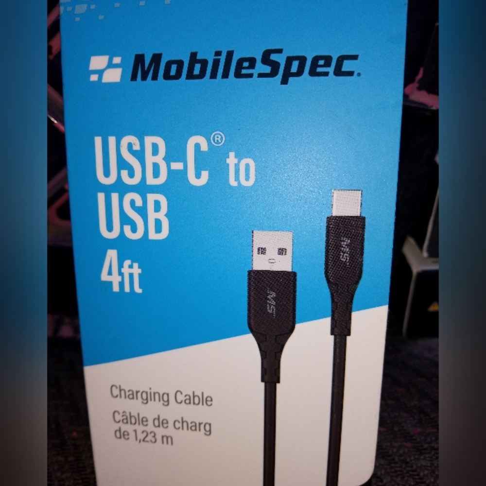 NIB "MobileSpec" MS USB-C TO USB CABLE